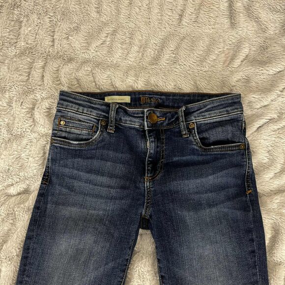 KUT from the Kloth Jeans Women 0P Toothpick Skinny Dark Wash Stretch Denim - Picture 3 of 9